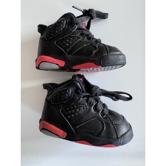 Vintage VTG Original 1991 Nike Air Jordan 6 Infrared Kids sz 3 Michael Jordan OG - Picture 8 of 9